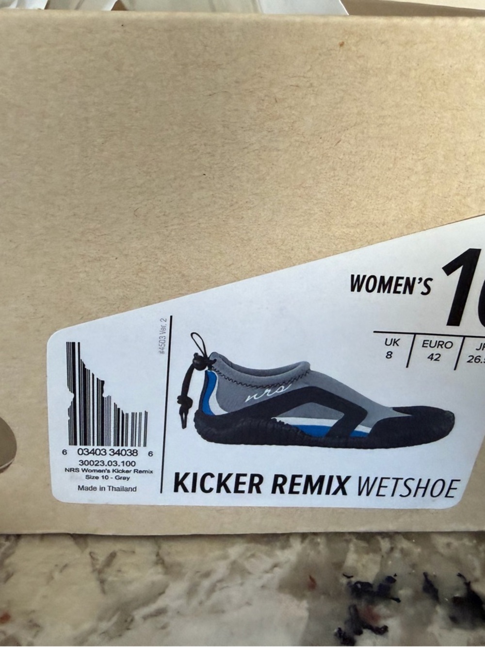 Neoprene Water Shoe Sandals in Gray and Black - Women's - Picture 3 of 3